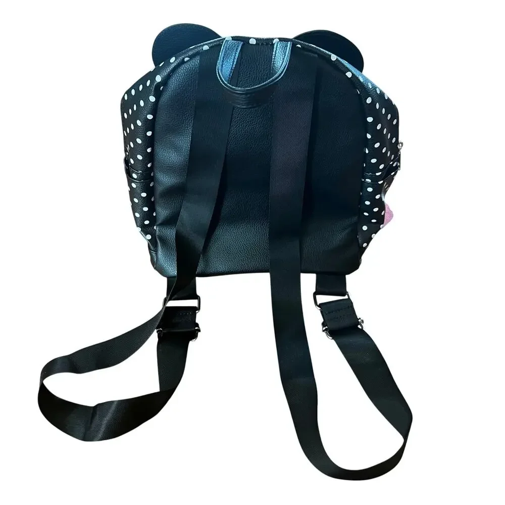 Disney Minnie Mouse Polka Dot 10 inch Mini Backpack Sequin Bow
